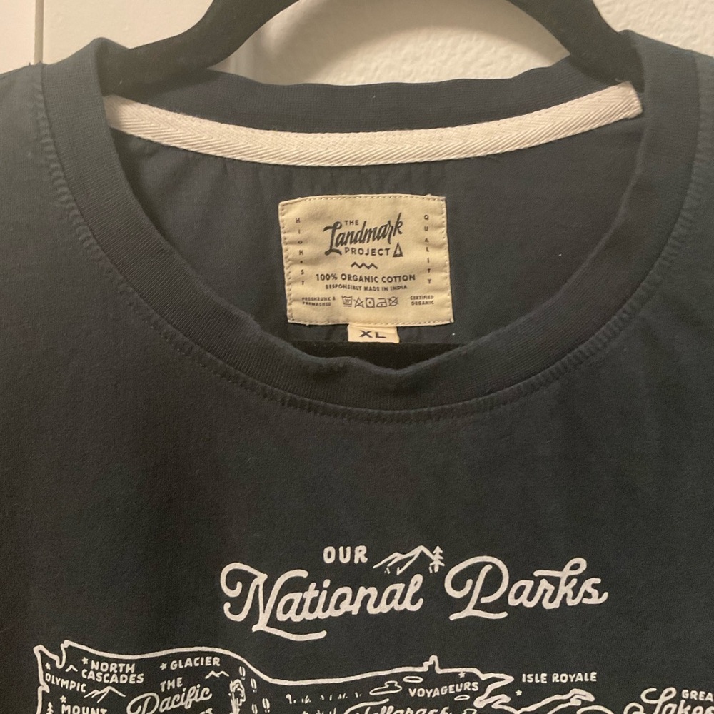 XL U.S. National Parks Graphic T-shirt 100% Organic Cotton